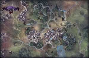 Mapa do reino de Ustalav no pathfinder