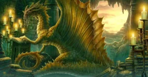 dragões dourados são um dos melhores dragões para usar no RPG de Mesa D&D