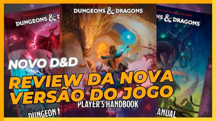 nova edição de Dungeons & Dragons capa da matéria de review